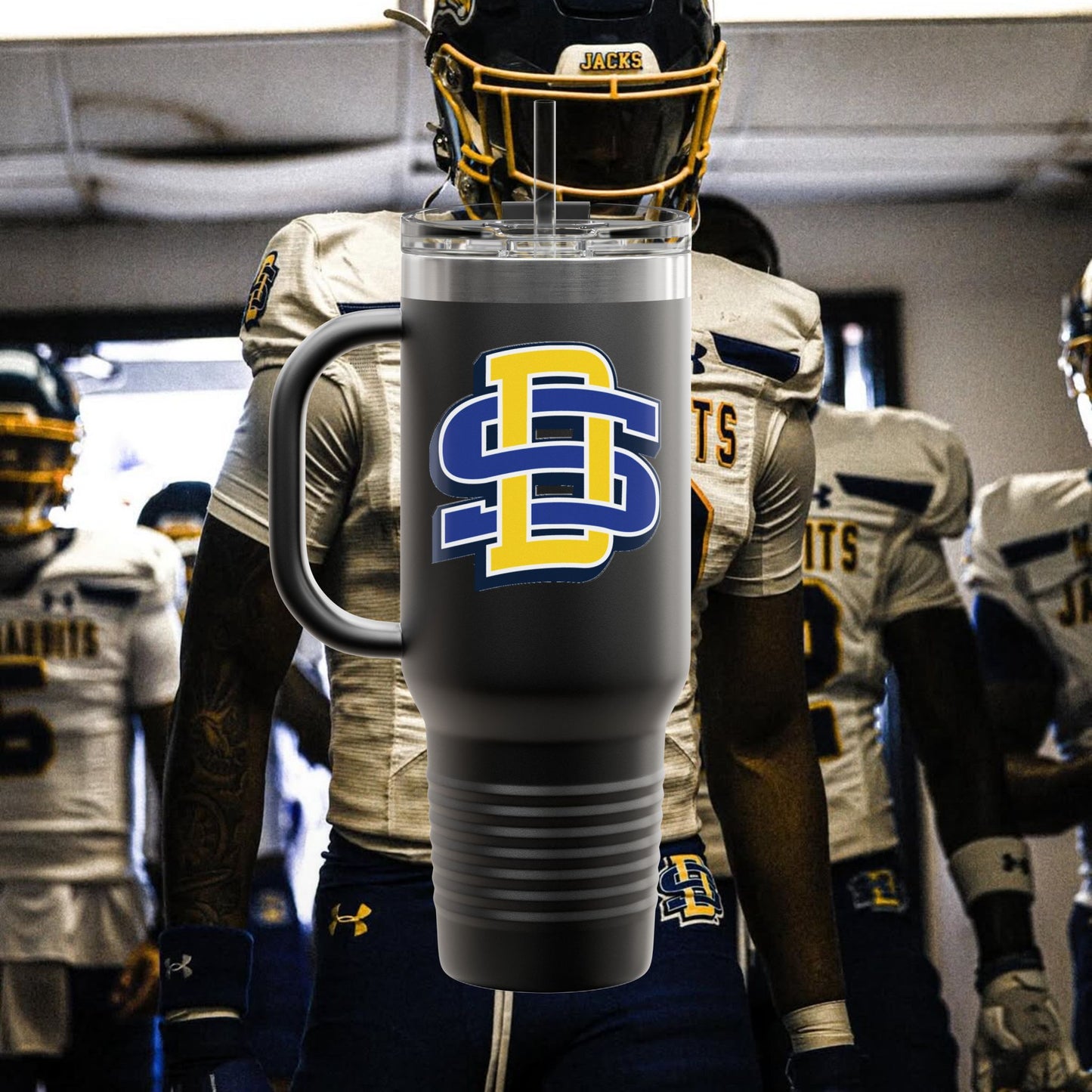 Ophishal Brand 40oz Insulated Travel Mug - Jacks 'Mister 29' Team Logo Thermal Tumbler