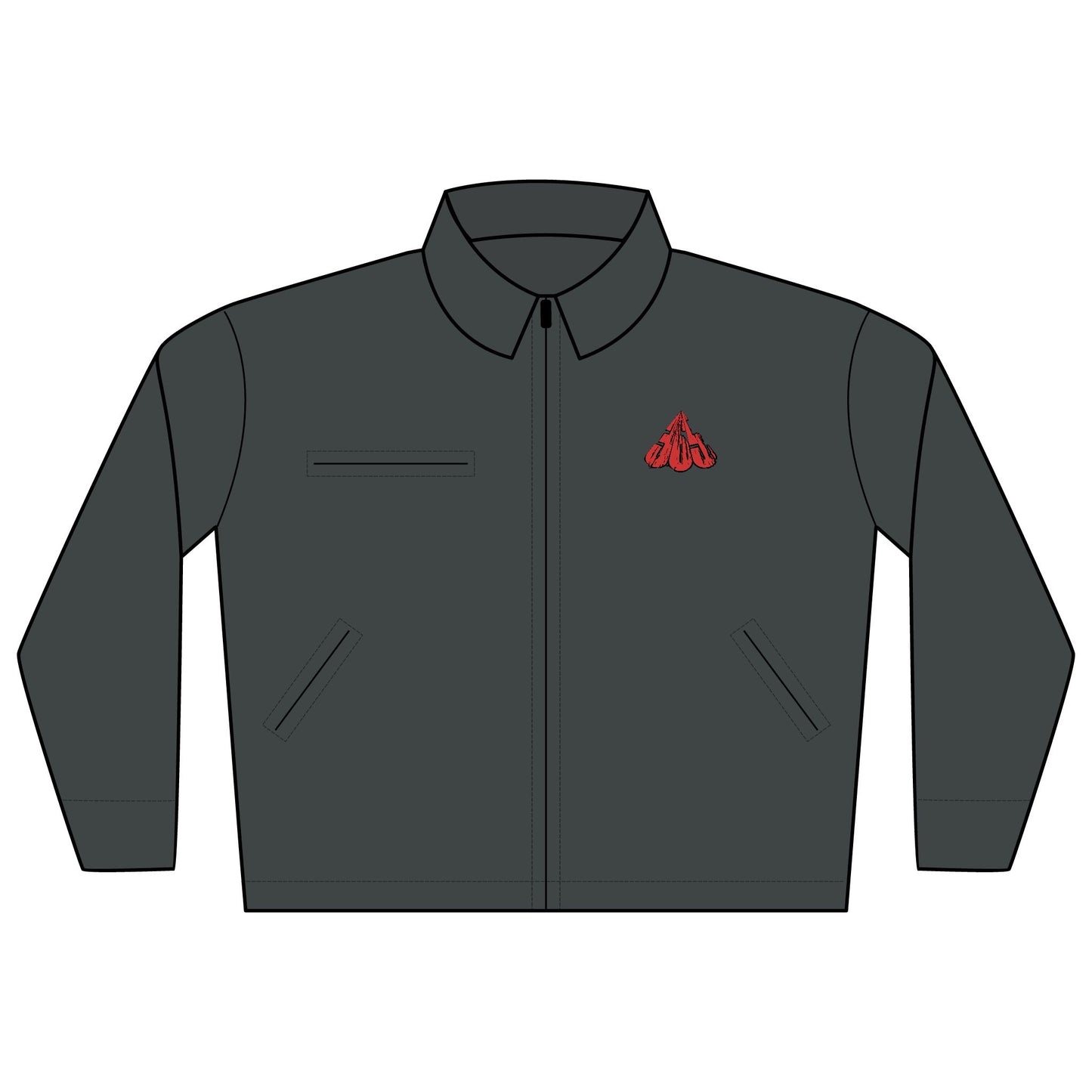 365 Brand Embroidered Work Jacket