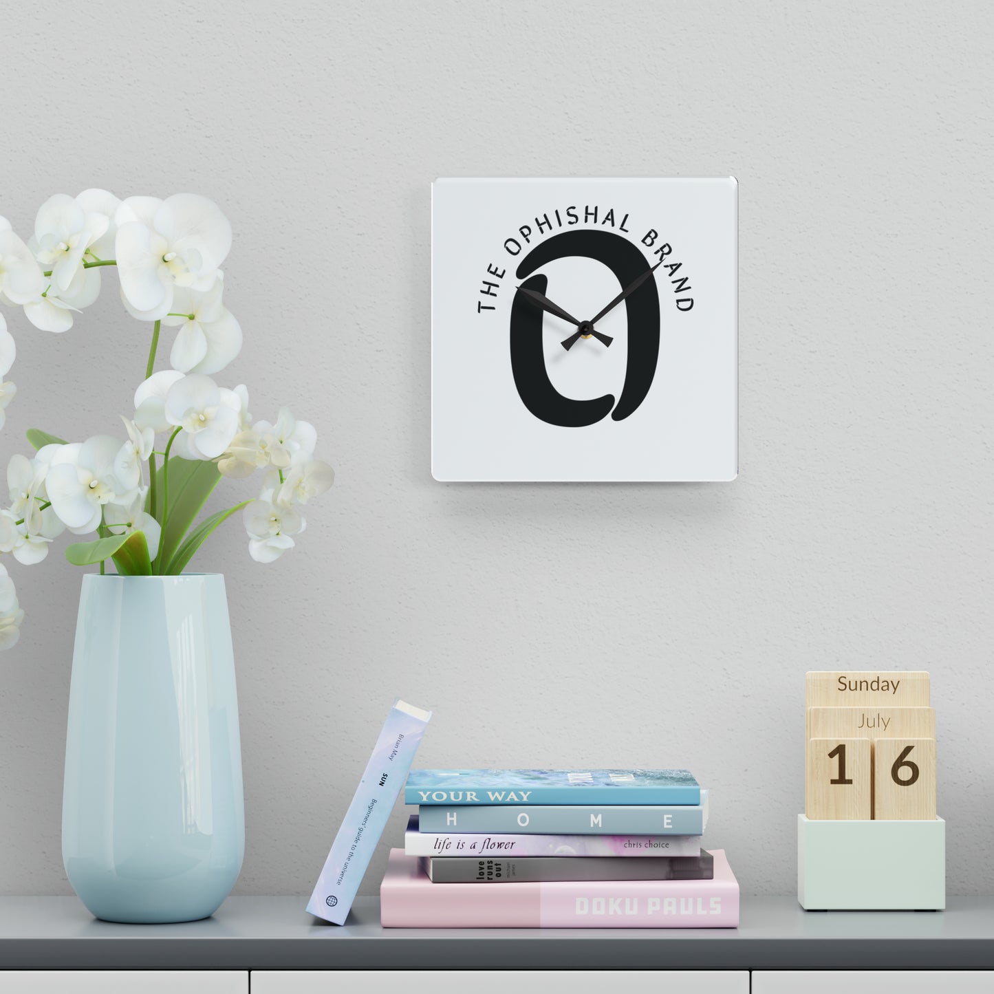 Ophishal Brand Acrylic Wall Clock