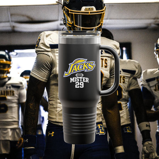 Ophishal Brand 40oz Insulated Travel Mug - Jacks 'Mister 29' Team Logo Thermal Tumbler