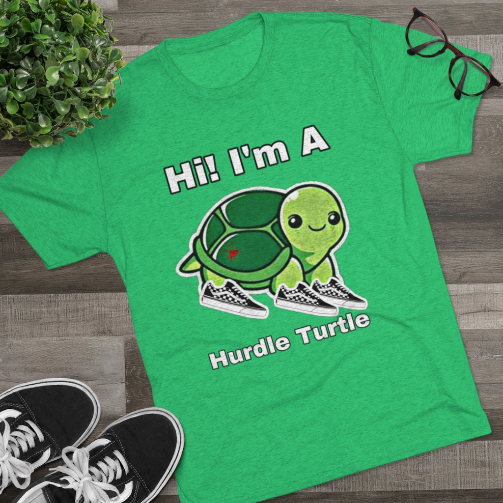 ITG365 20/20 Collection Men's “Hurdle Turtle” Tri-Blend Crew Tee