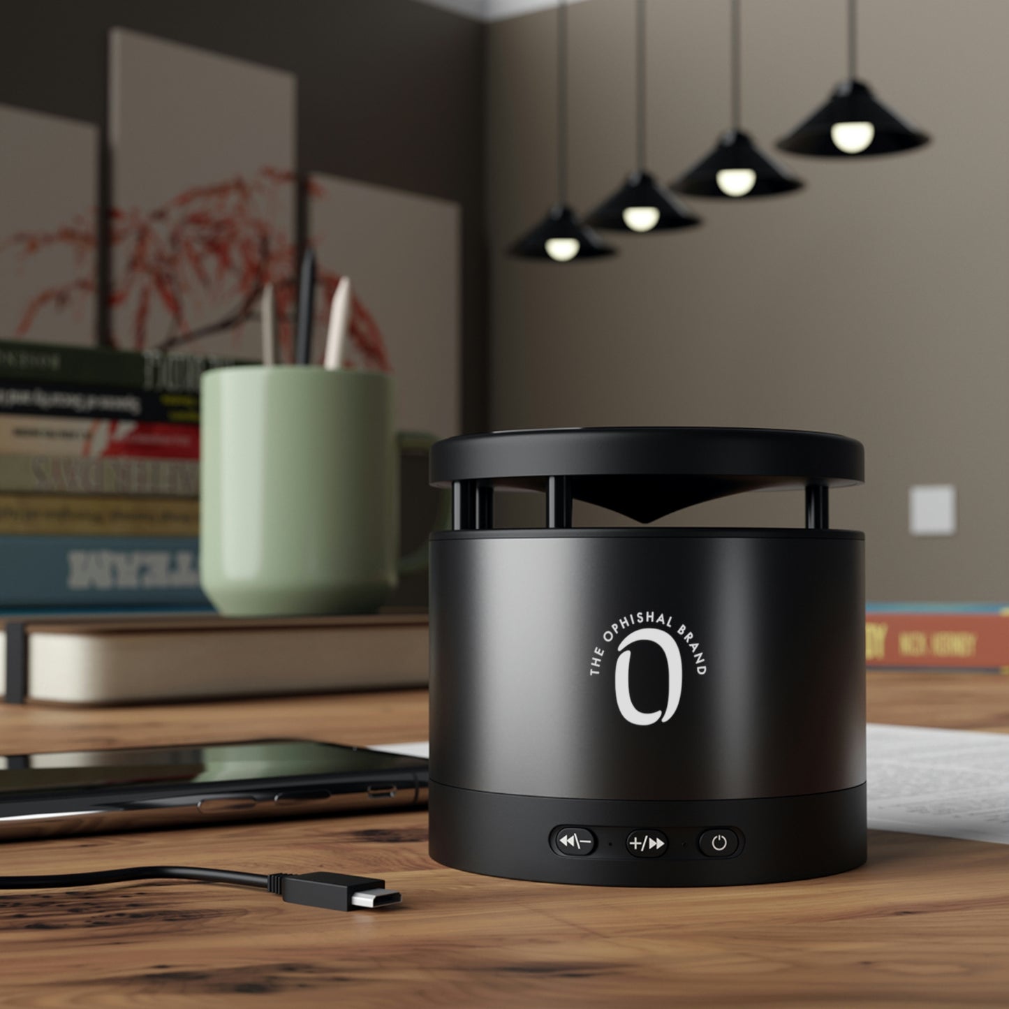 Ophishal Brand x Metal Bluetooth Speaker and Wireless Charging Pad