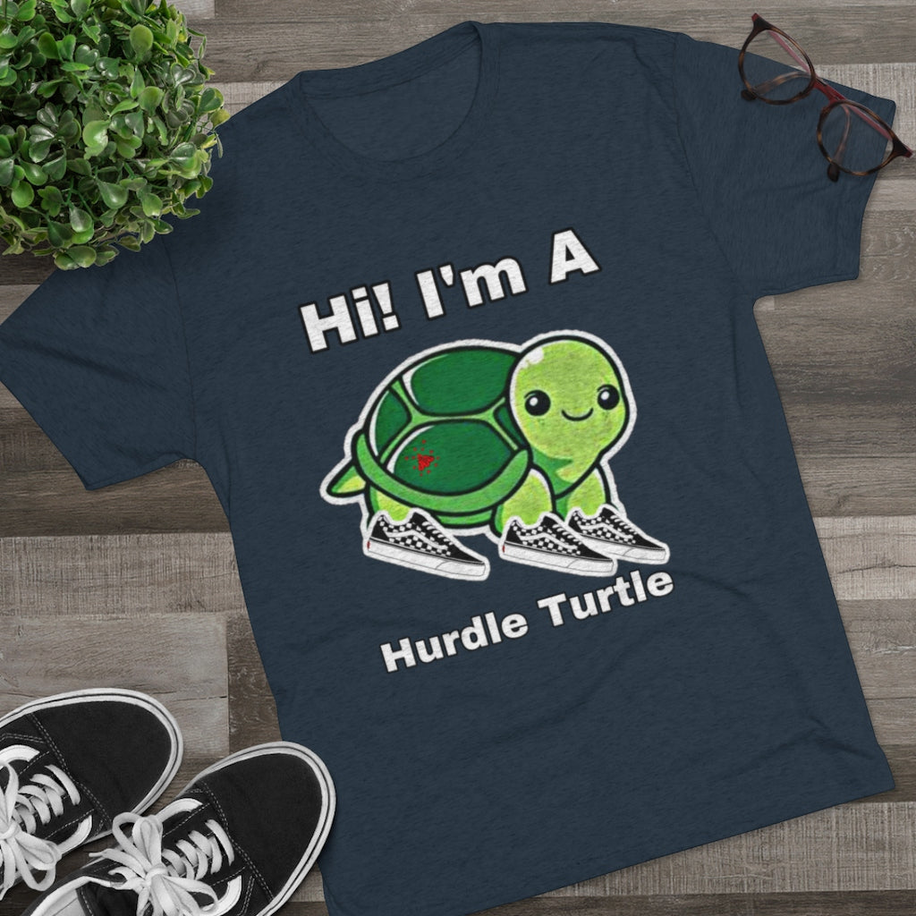 ITG365 20/20 Collection Men's “Hurdle Turtle” Tri-Blend Crew Tee