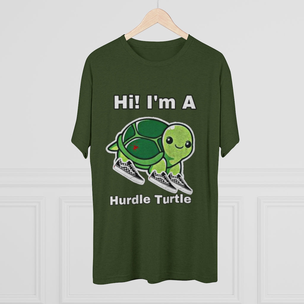 ITG365 20/20 Collection Men's “Hurdle Turtle” Tri-Blend Crew Tee