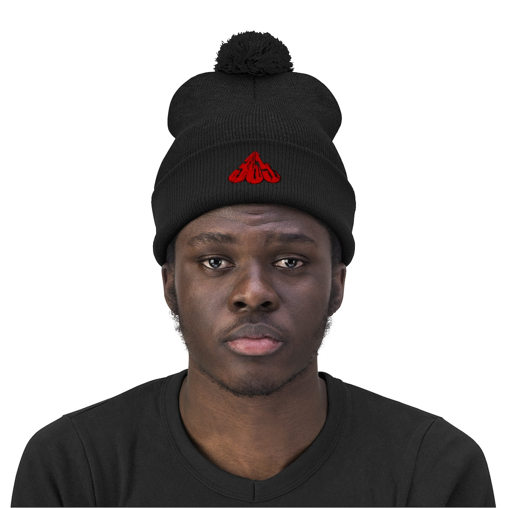 365 Grinderz Pom Pom Beanie (Embroidered)