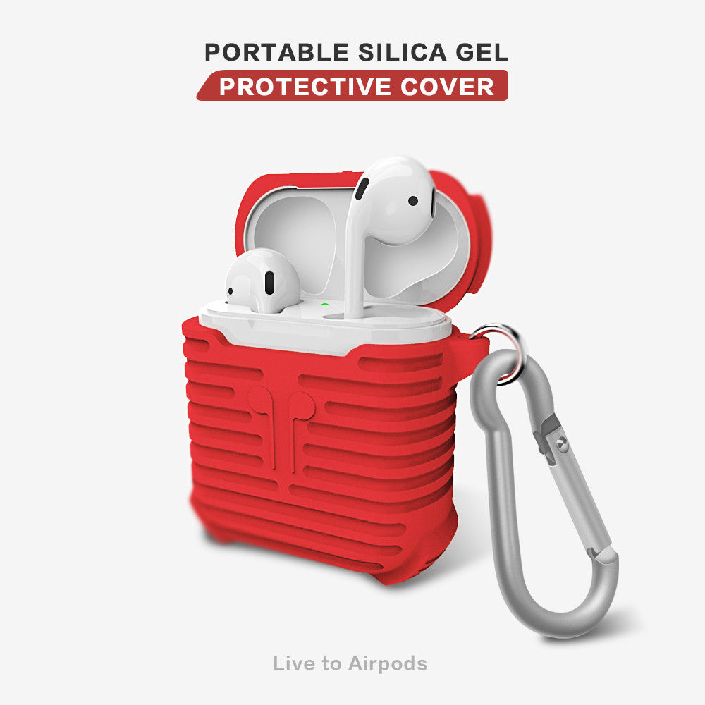 Soft Silicone Shock Proof Protective Cover Case For Apple AirPods Earphones GY