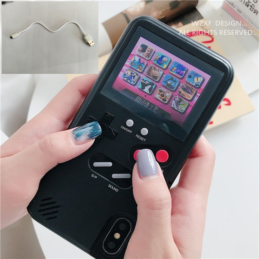 Soinmy Full color display GameBoy Cases for phone Tetris Gameboy Game PC back Coque for phone cases