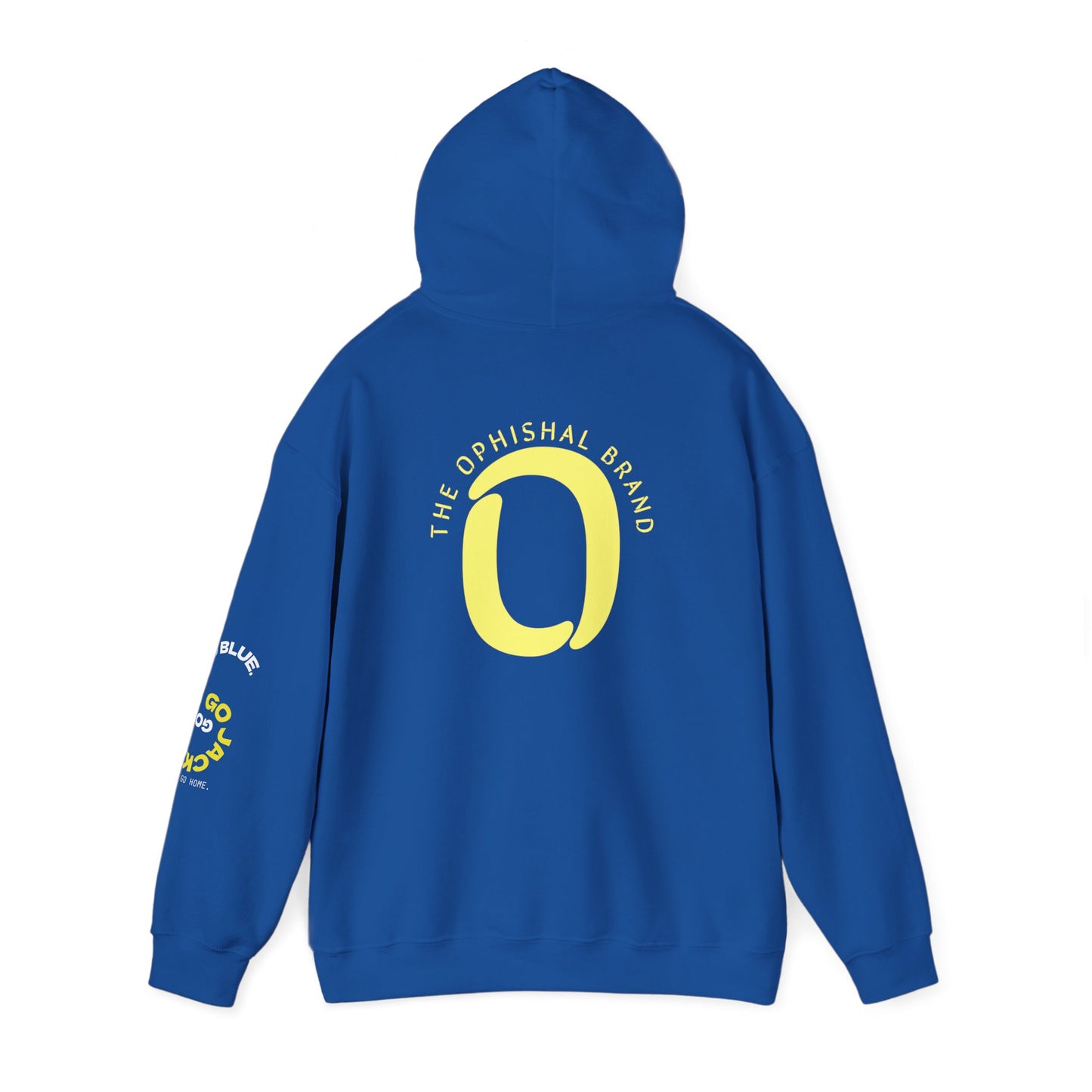 Ophishal Brand Yellow 'O' Logo Hoodie — Subtle Graphic Pullover