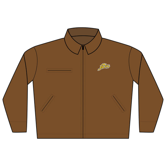 Ophishal Brand Embroidered Work Jacket — Small Yellow Jacks Logo