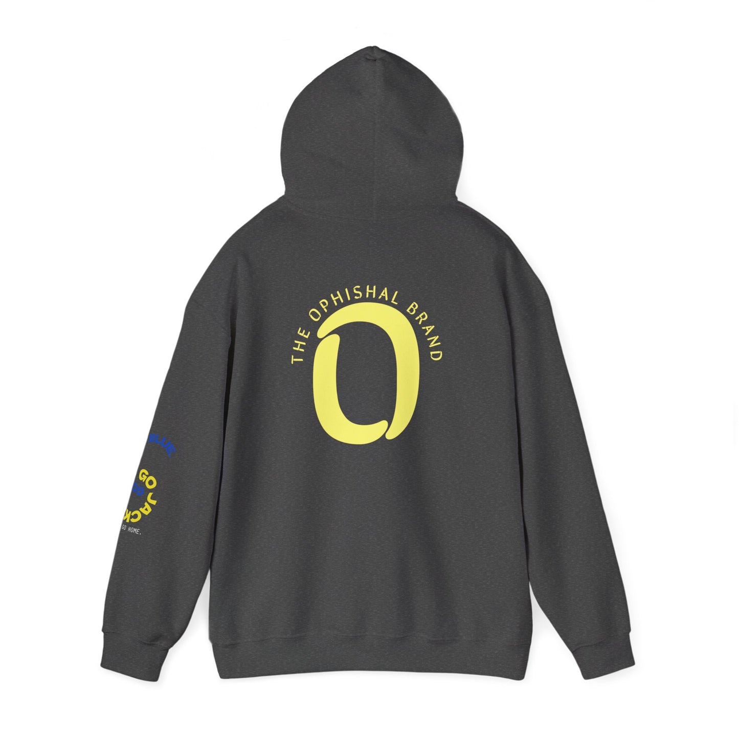 Ophishal Brand Yellow 'O' Logo Hoodie — Subtle Graphic Pullover