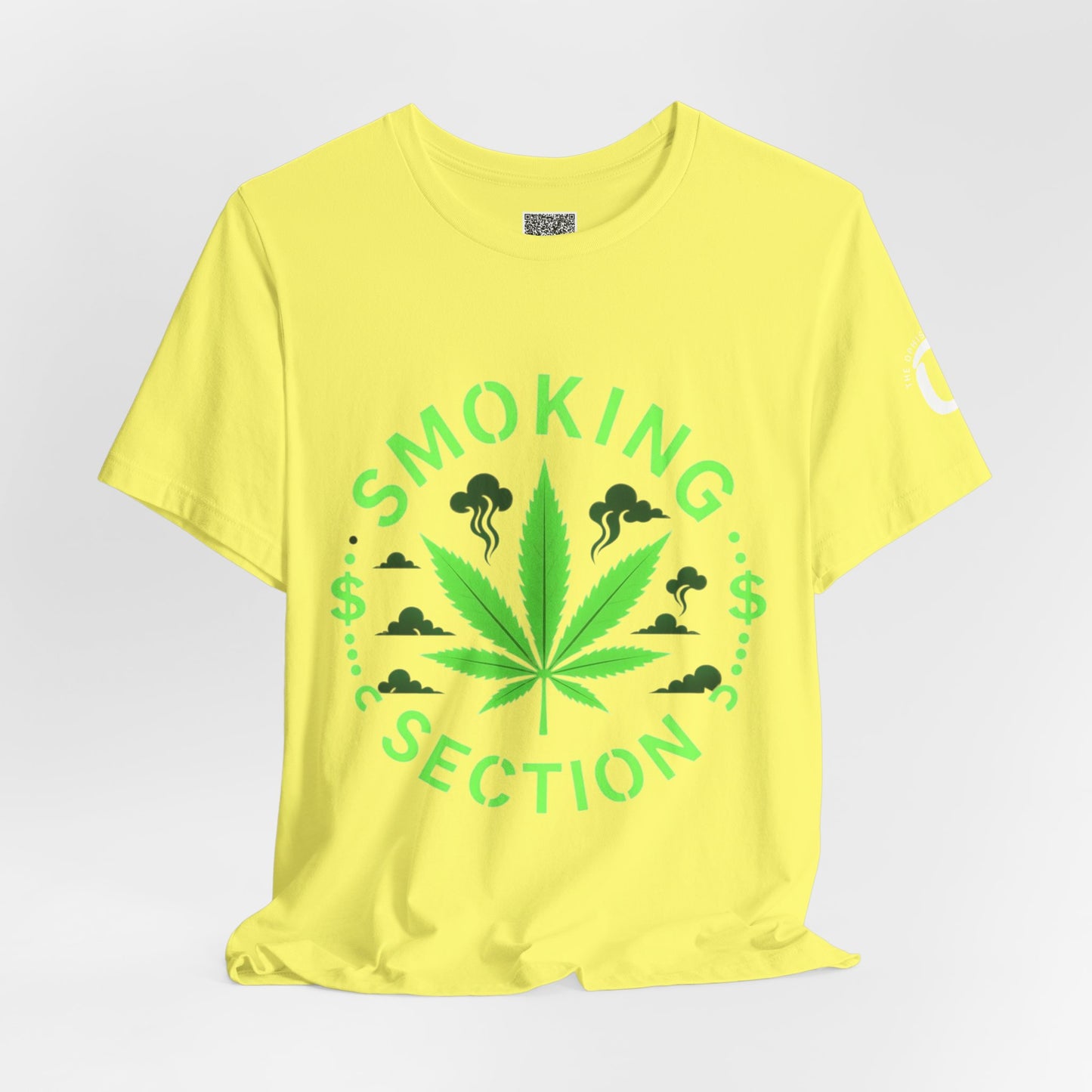 Ophishal Brand - Melting Glitch 'Smoking Section' Tee | psychedelic typography, trippy font shirt