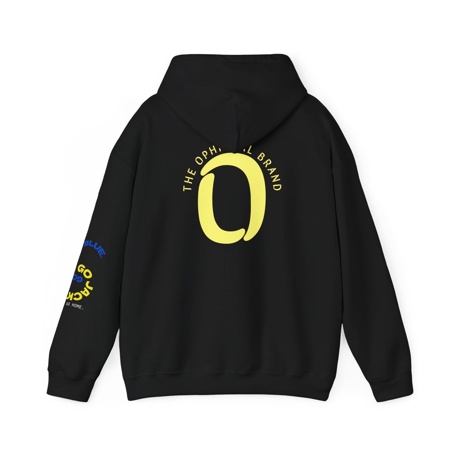 Ophishal Brand Yellow 'O' Logo Hoodie — Subtle Graphic Pullover