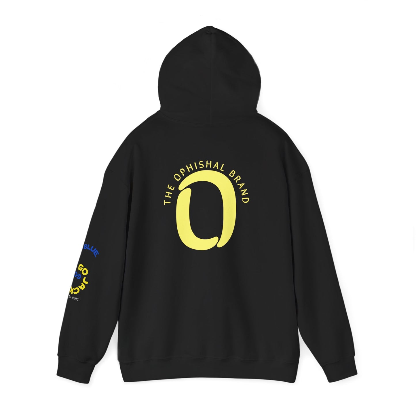 Ophishal Brand Yellow 'O' Logo Hoodie — Subtle Graphic Pullover