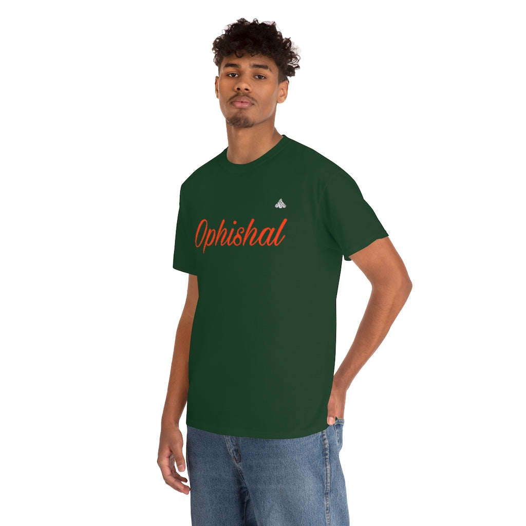 Ophishal T Shirt (Orange Letters)