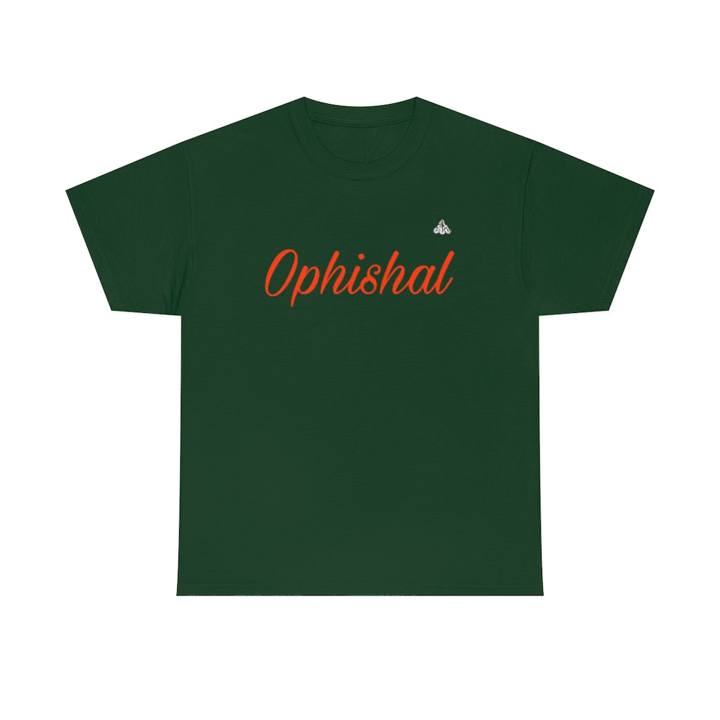 Ophishal T Shirt (Orange Letters)