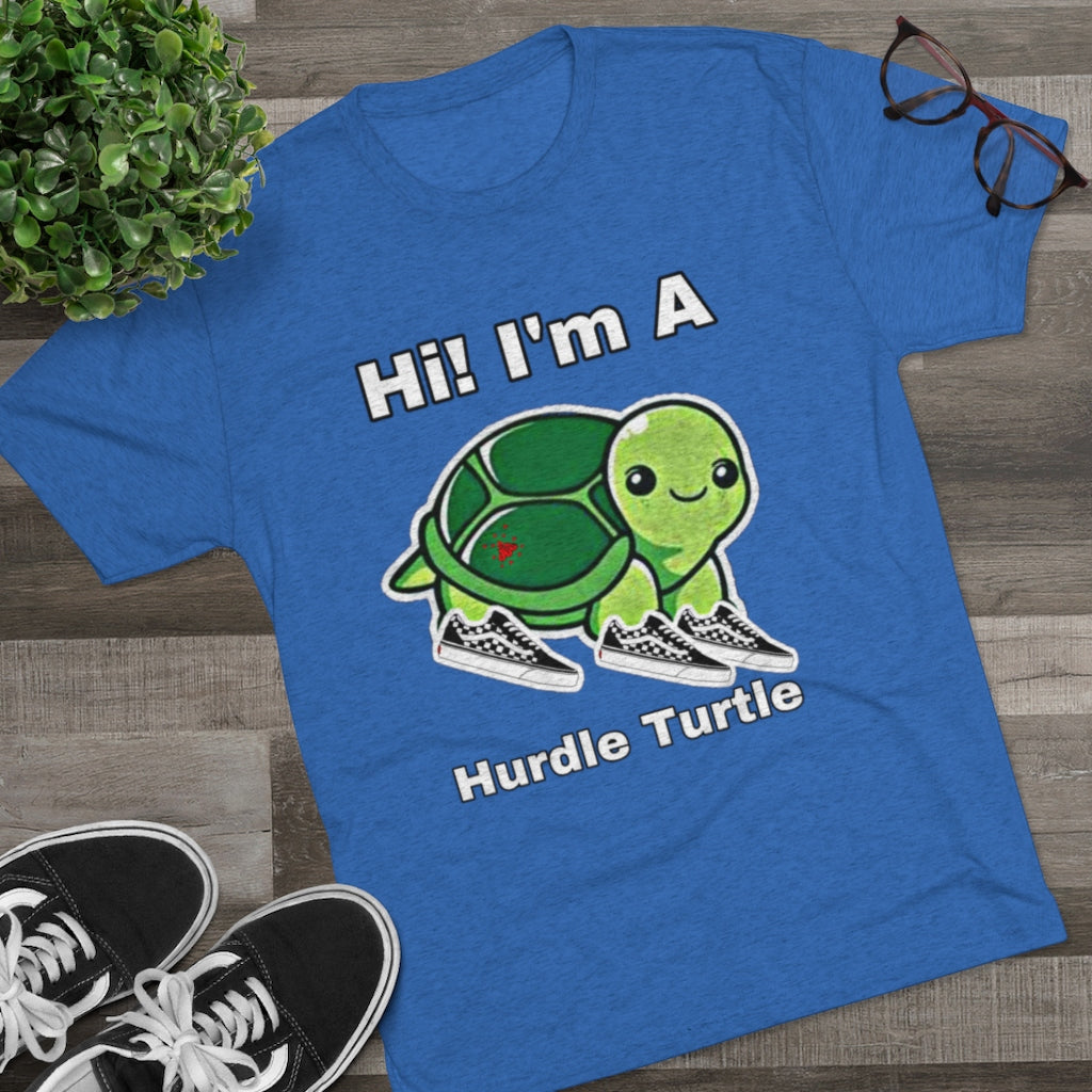 ITG365 20/20 Collection Men's “Hurdle Turtle” Tri-Blend Crew Tee