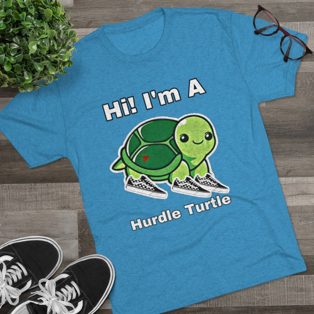 ITG365 20/20 Collection Men's “Hurdle Turtle” Tri-Blend Crew Tee
