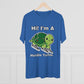 ITG365 20/20 Collection Men's “Hurdle Turtle” Tri-Blend Crew Tee