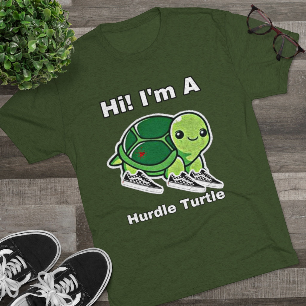 ITG365 20/20 Collection Men's “Hurdle Turtle” Tri-Blend Crew Tee