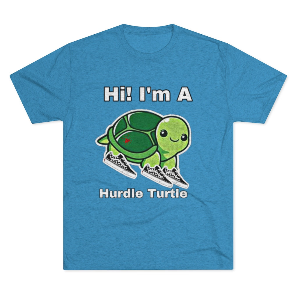 ITG365 20/20 Collection Men's “Hurdle Turtle” Tri-Blend Crew Tee