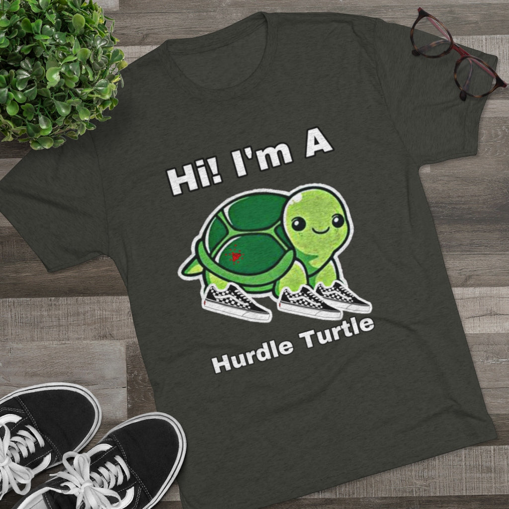 ITG365 20/20 Collection Men's “Hurdle Turtle” Tri-Blend Crew Tee