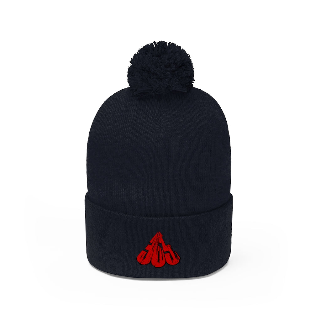 365 Grinderz Pom Pom Beanie (Embroidered)