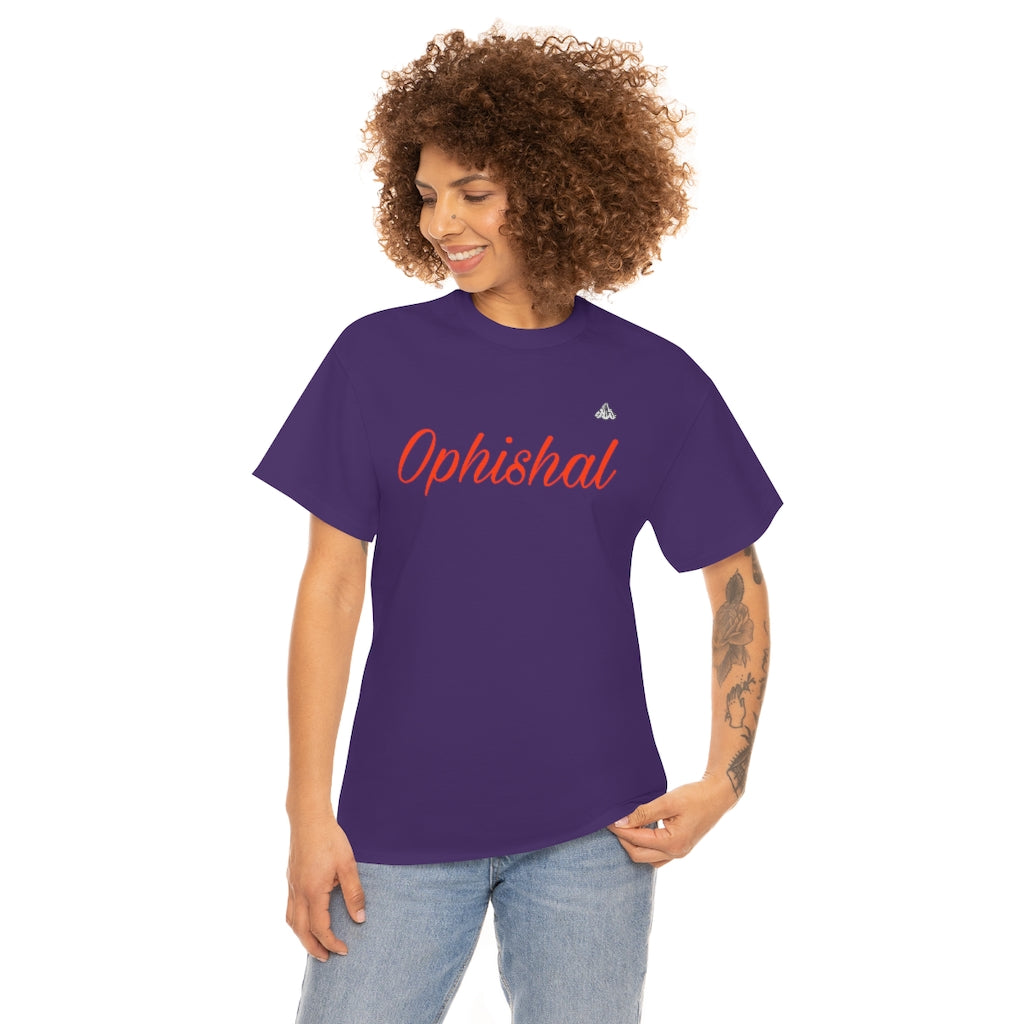 Ophishal T Shirt (Orange Letters)