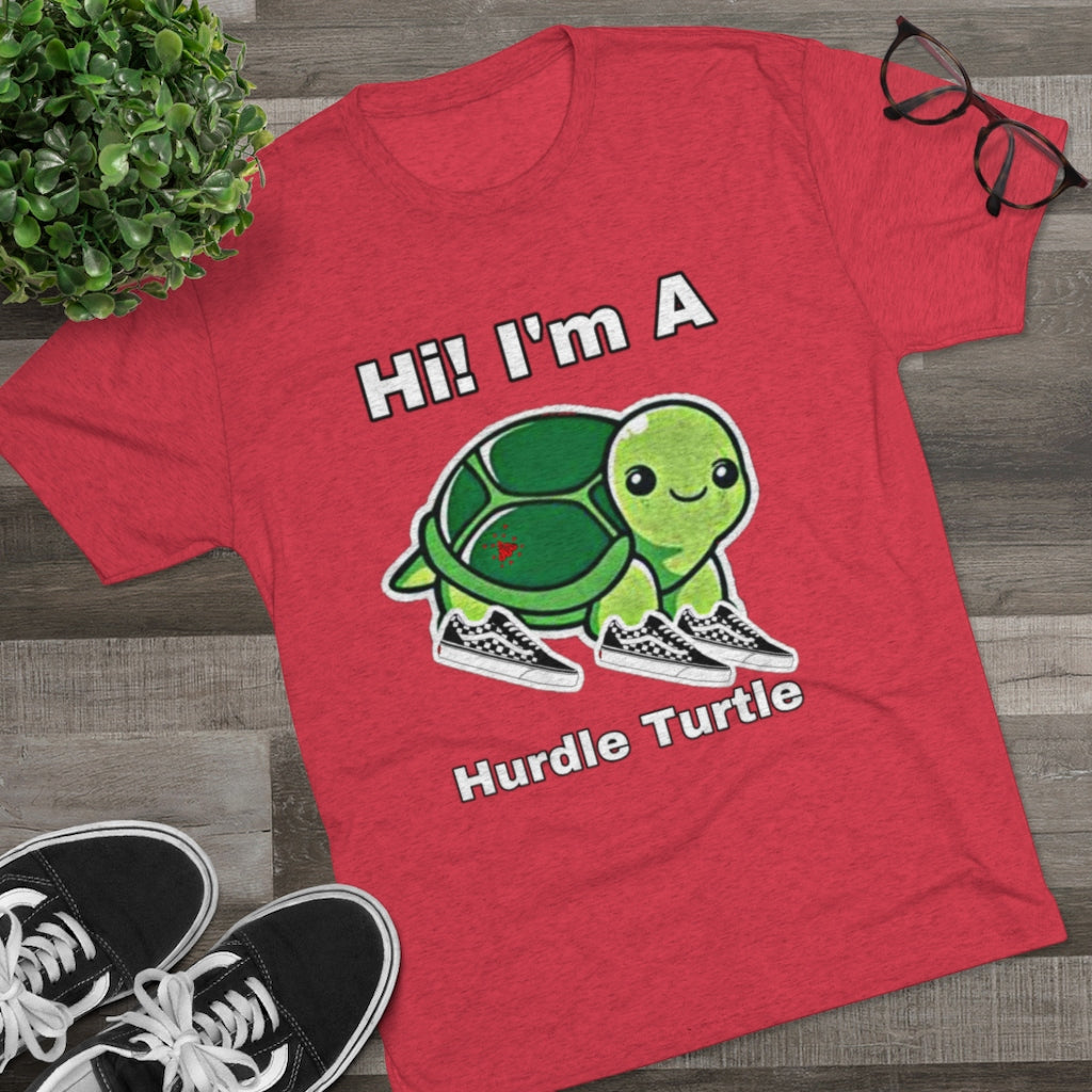ITG365 20/20 Collection Men's “Hurdle Turtle” Tri-Blend Crew Tee