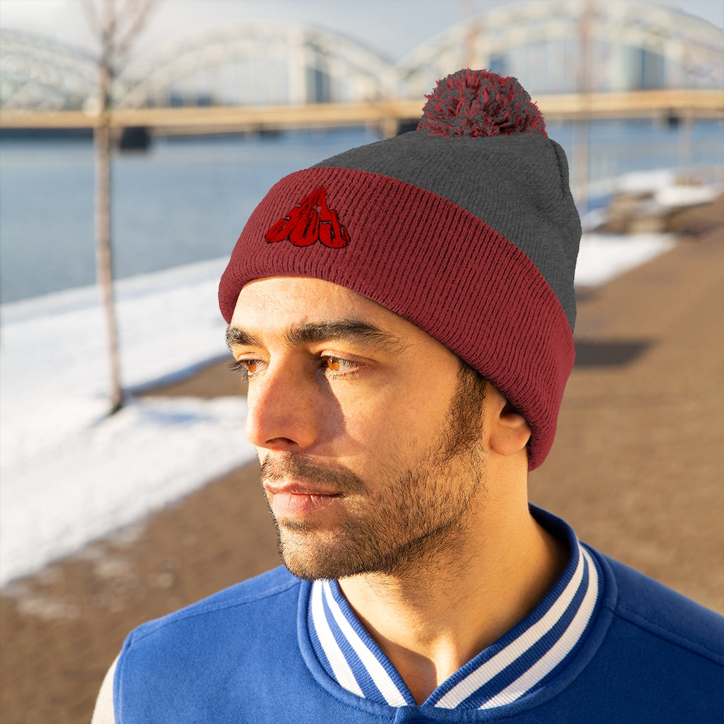 365 Grinderz Pom Pom Beanie (Embroidered)