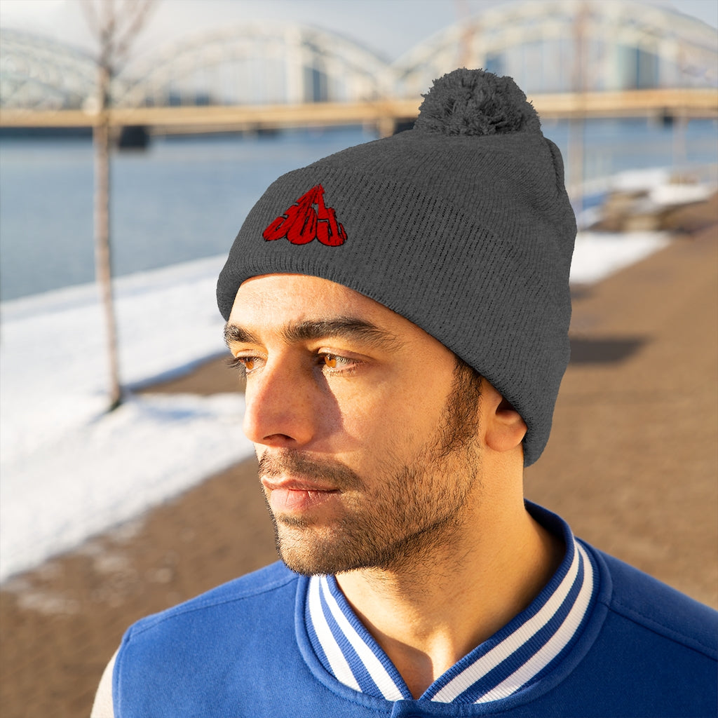 365 Grinderz Pom Pom Beanie (Embroidered)