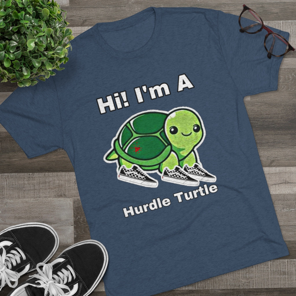 ITG365 20/20 Collection Men's “Hurdle Turtle” Tri-Blend Crew Tee