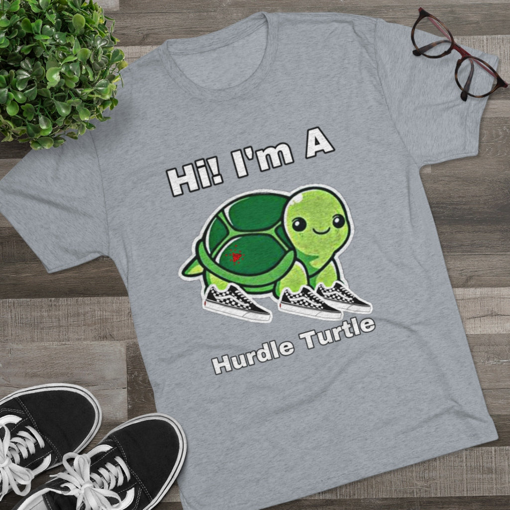 ITG365 20/20 Collection Men's “Hurdle Turtle” Tri-Blend Crew Tee