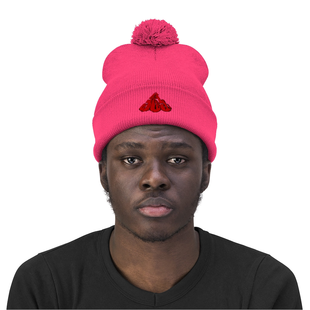 365 Grinderz Pom Pom Beanie (Embroidered)