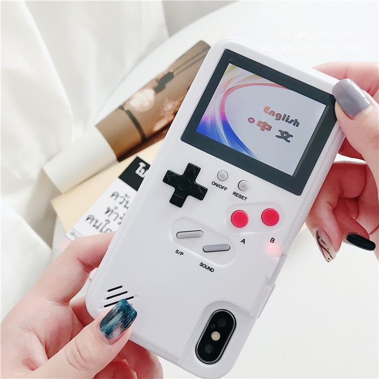 Soinmy Full color display GameBoy Cases for phone Tetris Gameboy Game PC back Coque for phone cases