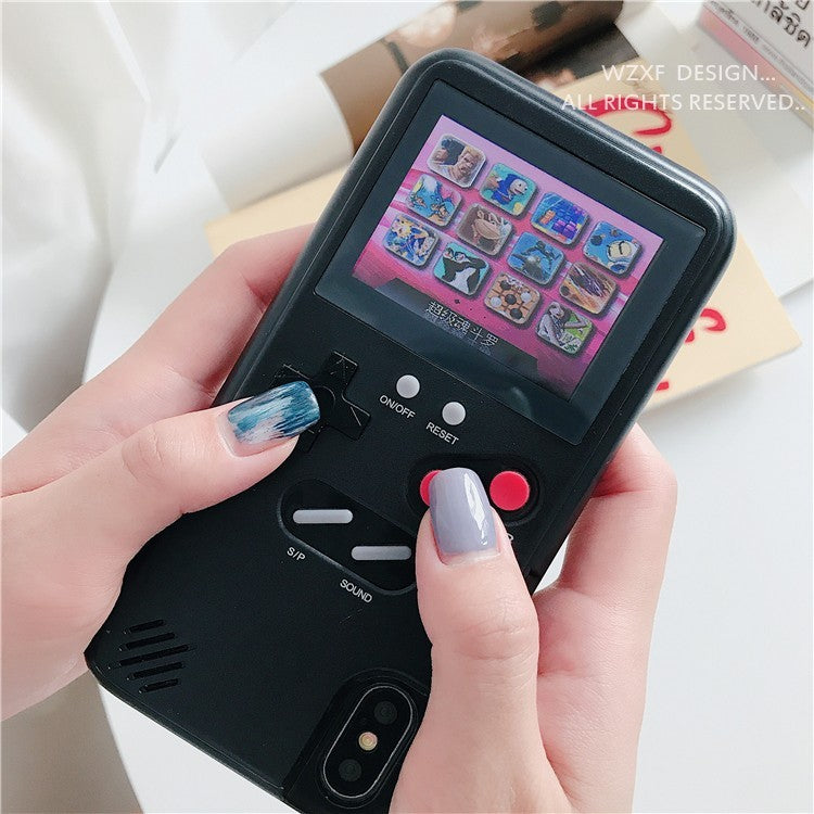 Soinmy Full color display GameBoy Cases for phone Tetris Gameboy Game PC back Coque for phone cases